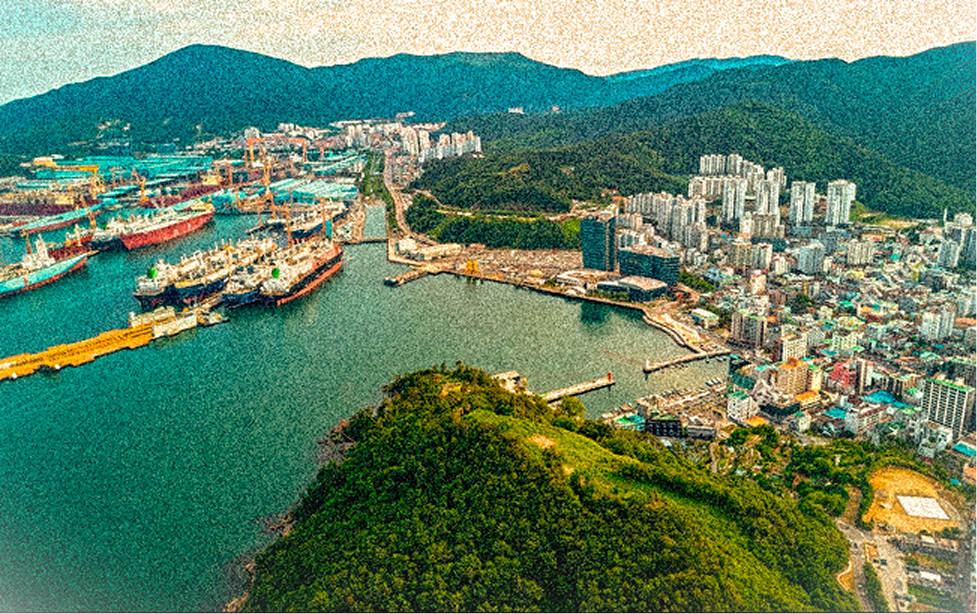 Industrie navale à Geoje